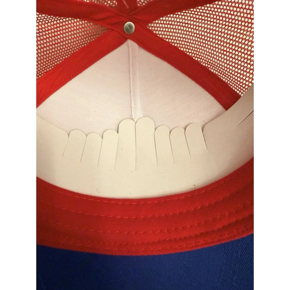 Mickey Mouse American Flag Glasses Trucker Cap One Size Fits Most Red White Blue